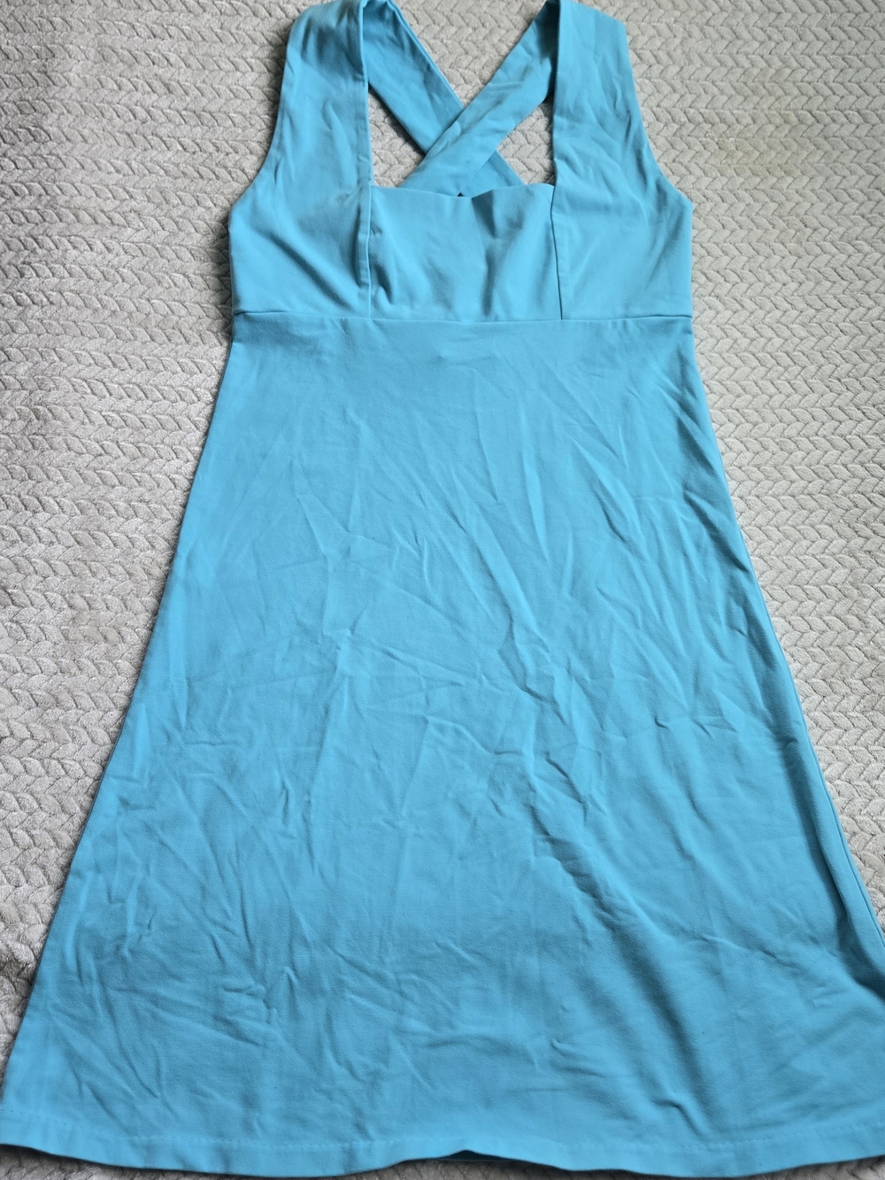 biondo Beverly Hills Blue Cross Back Athletic Dress Size L USA